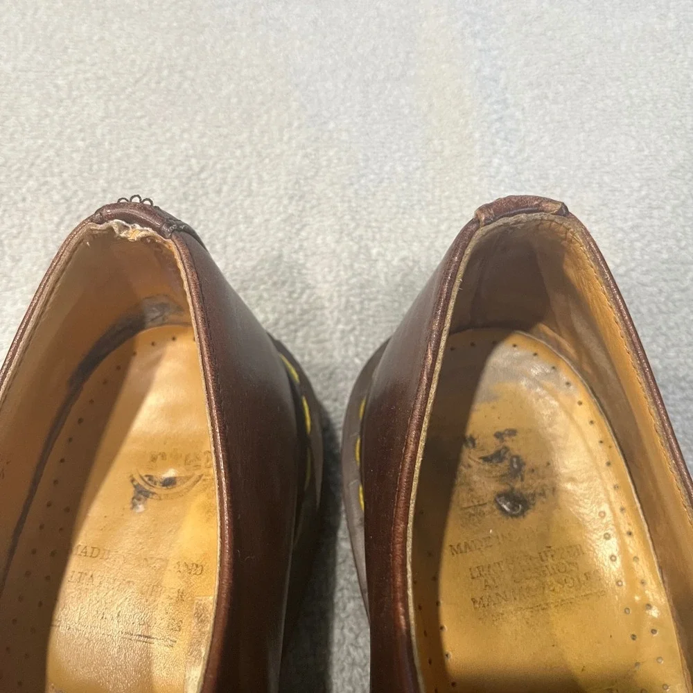Dr. Martens 1461 Brown Leather Oxford Shoes Made in England Mens Vintage US9